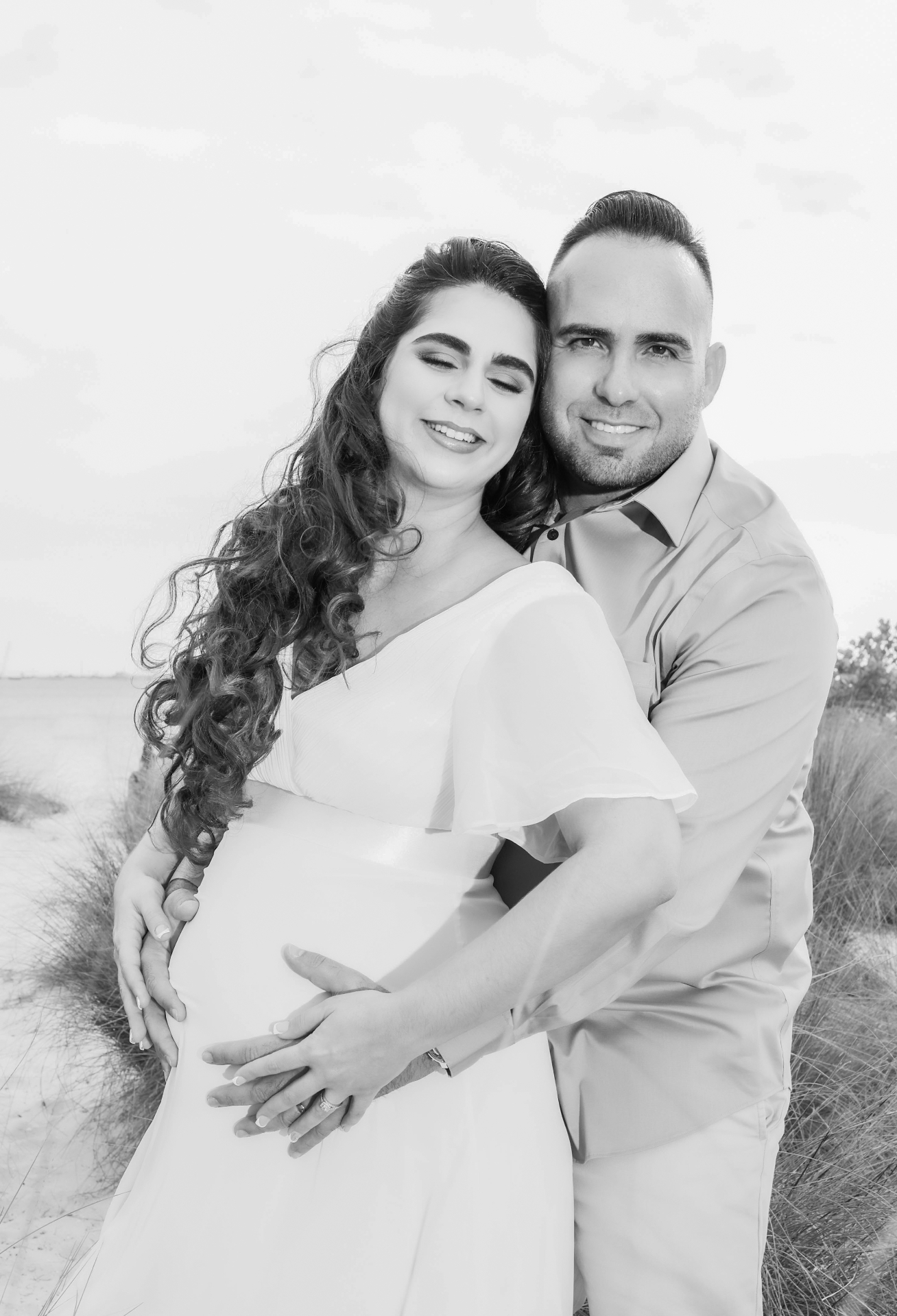 Pareja en blanco y negro